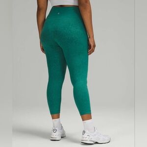 Lululemon Wunder Train High-Rise Crop 23" Crunch Teal Lagoon 12